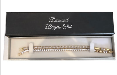 Gold Tennis Bracelet set