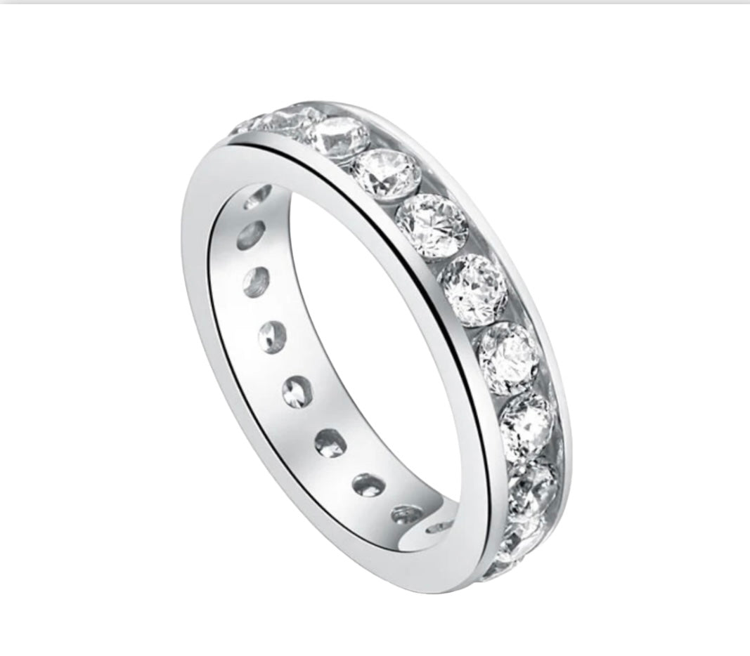 Channel Setting Eternity Band