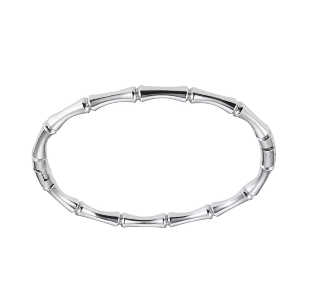 Silver Bamboo Bangle