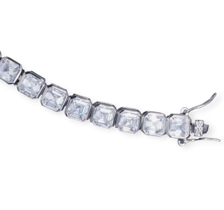 Asscher Cut Tennis bracelet