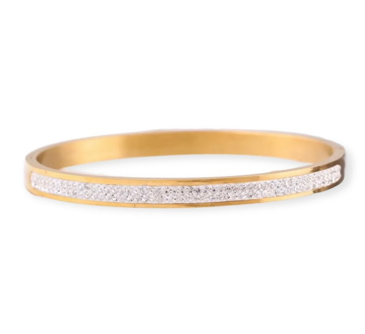 Double row invisible clasp bangle