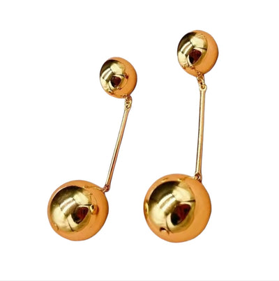 Bar & Ball Drop Earrings