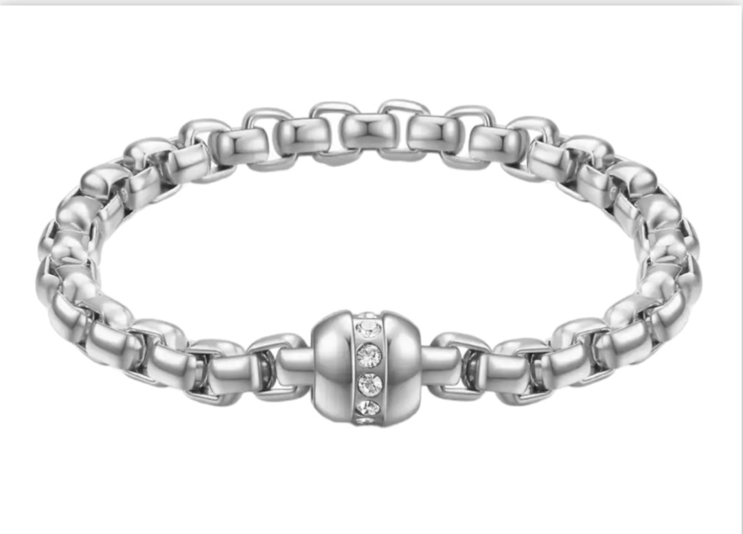 Silver Rolo chain bracelet
