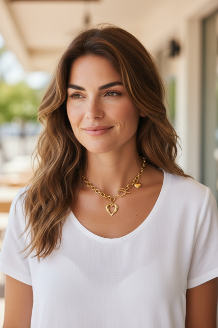 Heart Toggle Necklace