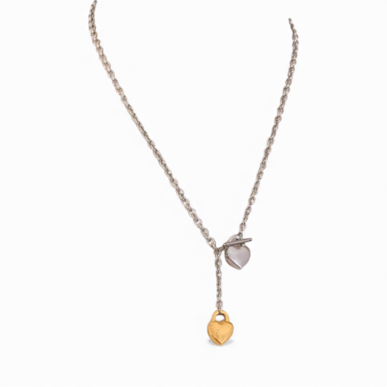 Silver mixed metals pendant